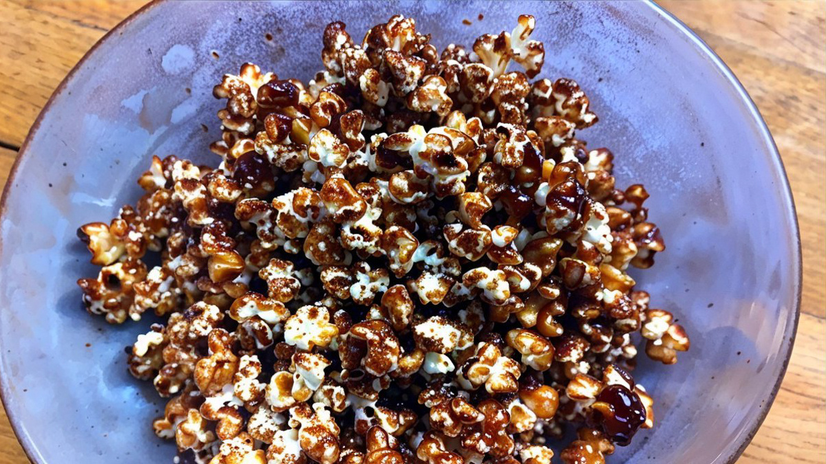 Pipoca doce caramelada