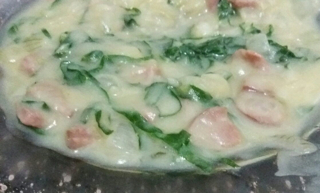 Caldo verde com couve e calabresa