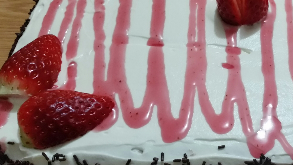 Bolo de aniversário da Luzia