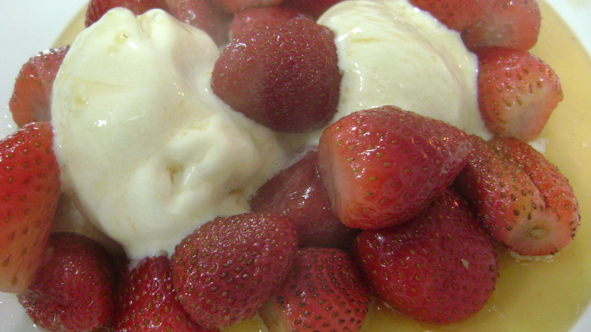 Frutas flambadas do La Forneria