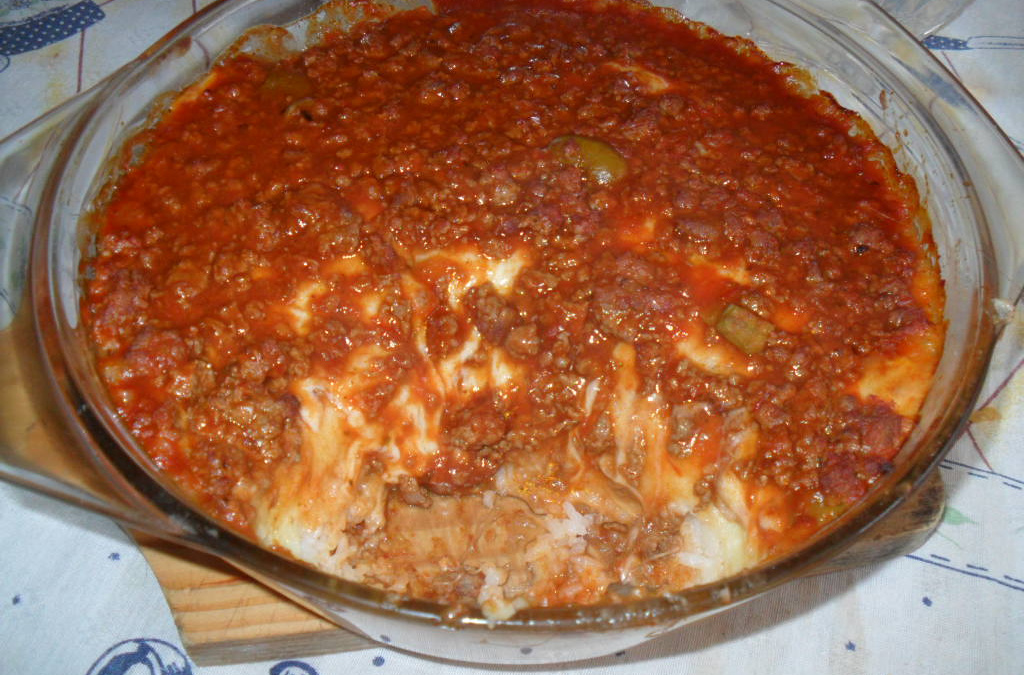 Arroz escondidinho