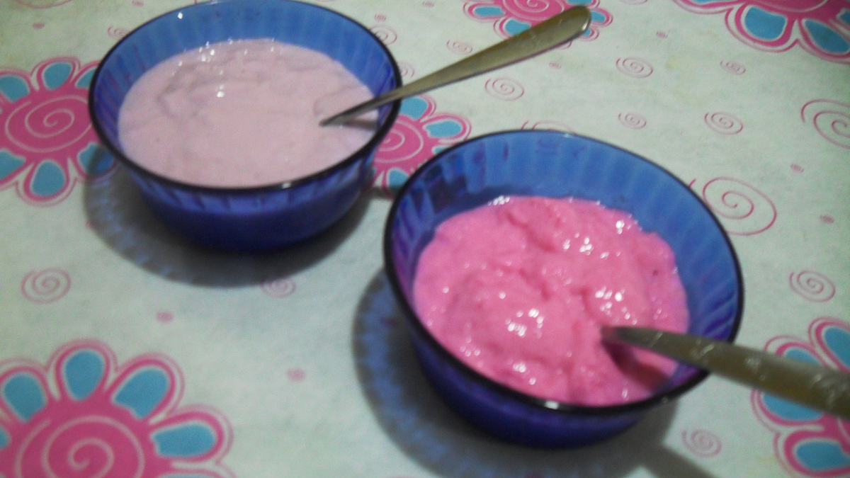 Sobremesa tipo danoninho gelado