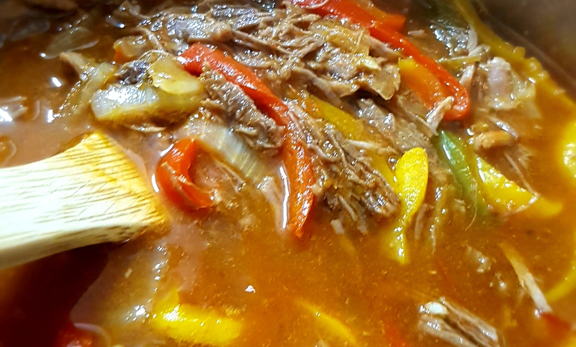 Carne louca com cerveja