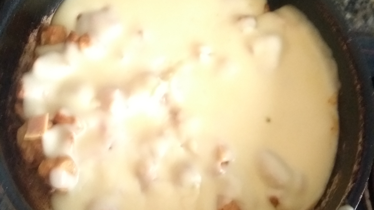 Peito de frango com molho branco
