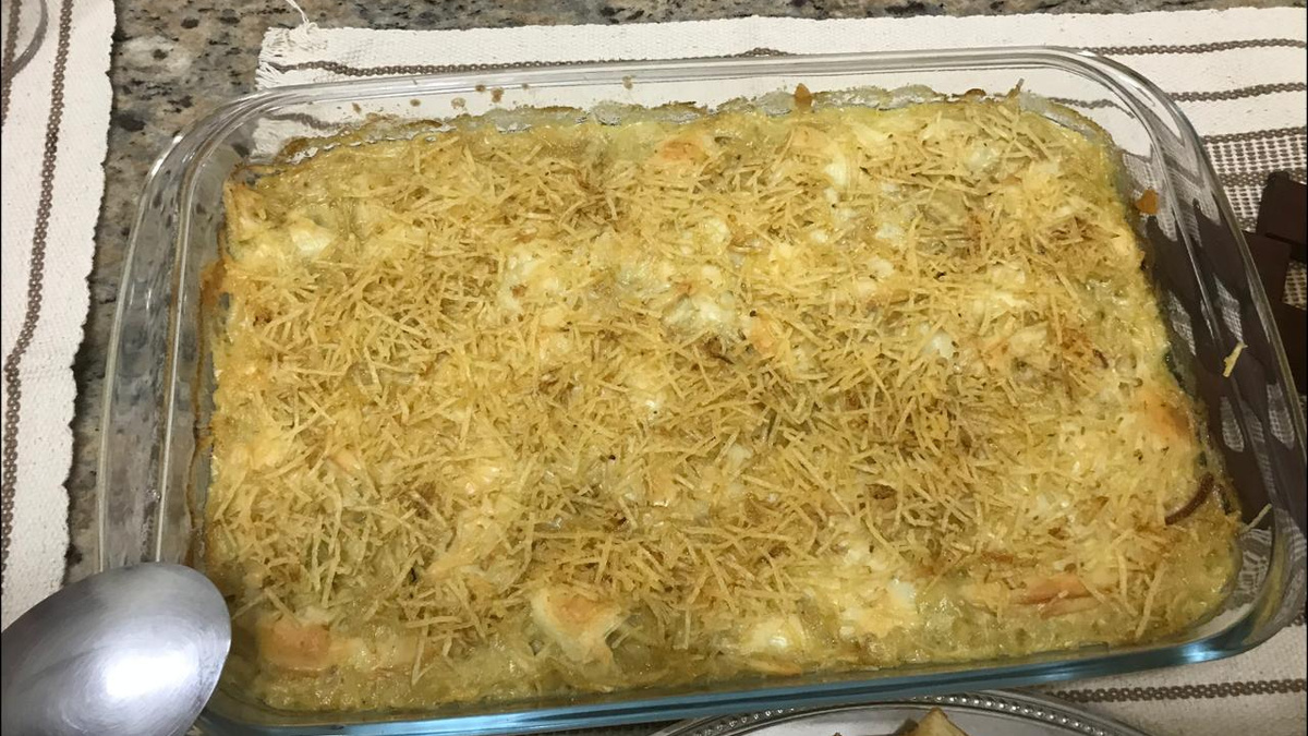 Fricassê de frango delicioso