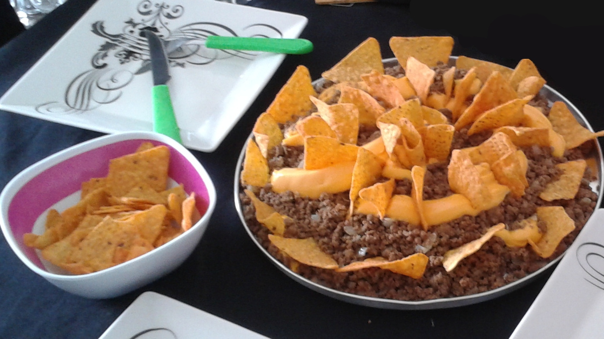 Carne moída com cheddar