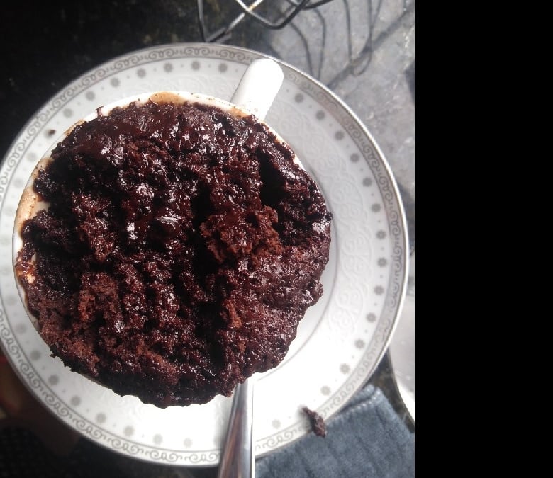 Bolo de caneca sem fermento