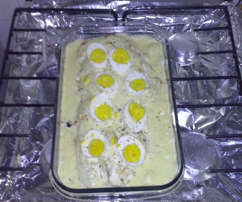 Filé de peixe especial com molho branco