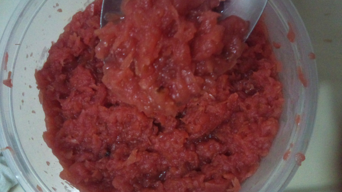 Doce diet de maçã ralada
