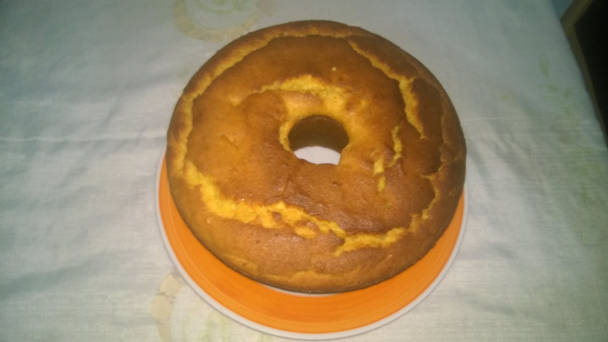 Bolo de fubá cozido
