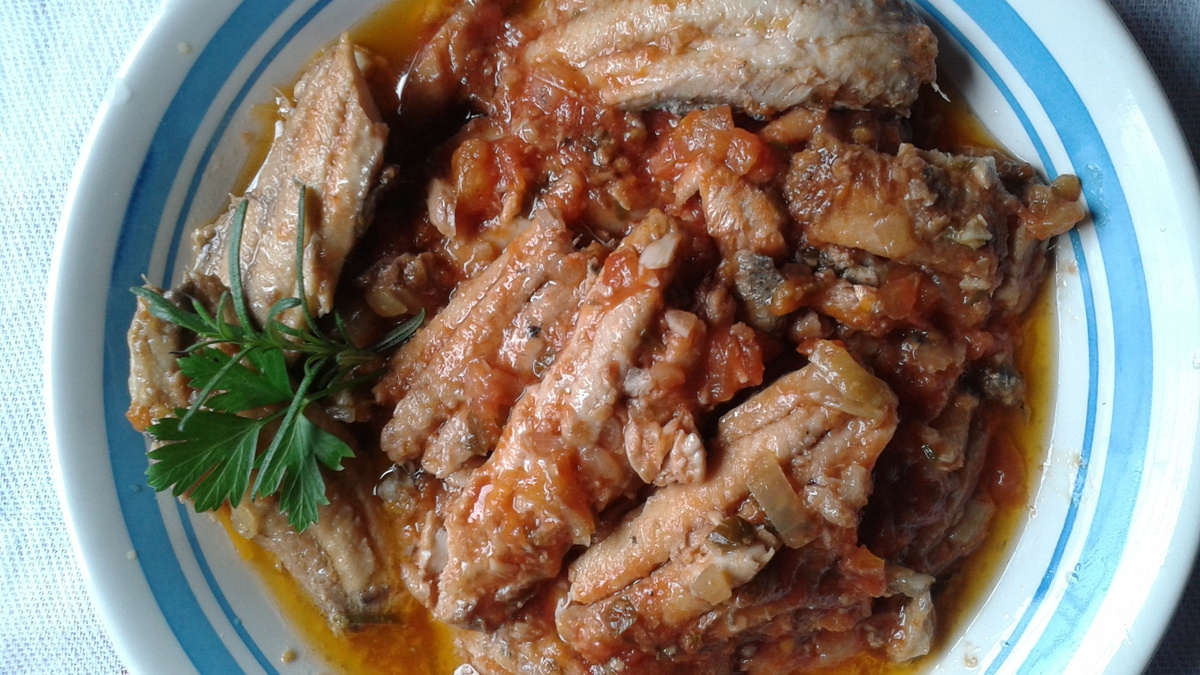 Sardinha na panela de pressão