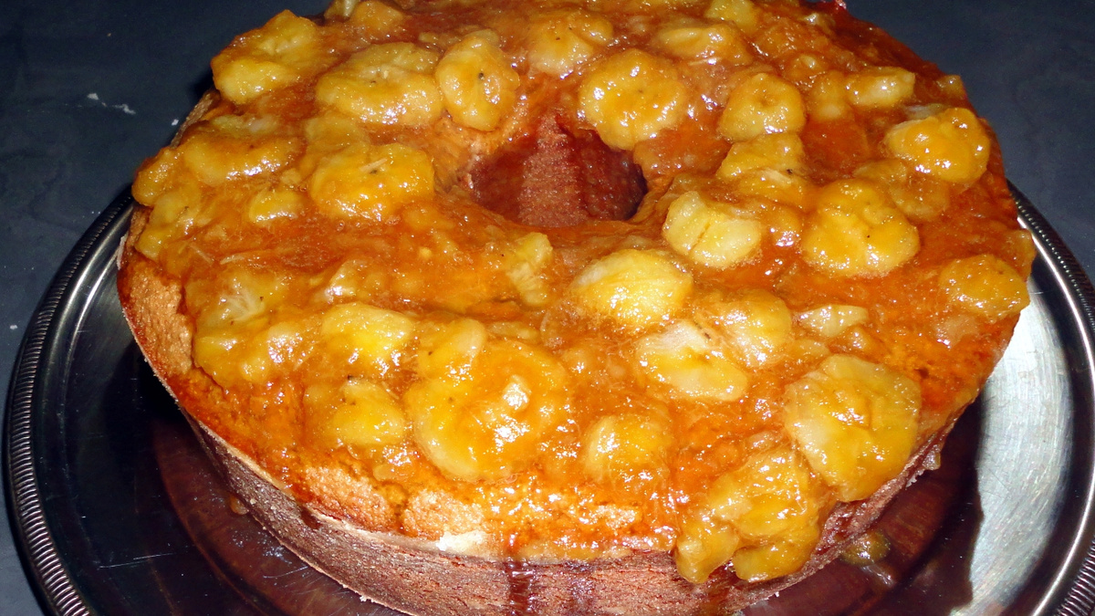 Bolo de casca de Banana