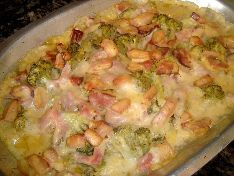 Brócolis ao forno da Carol