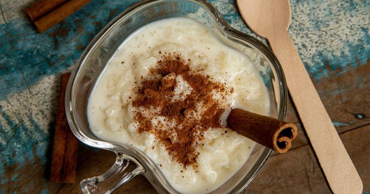 Arroz doce com leite condensado