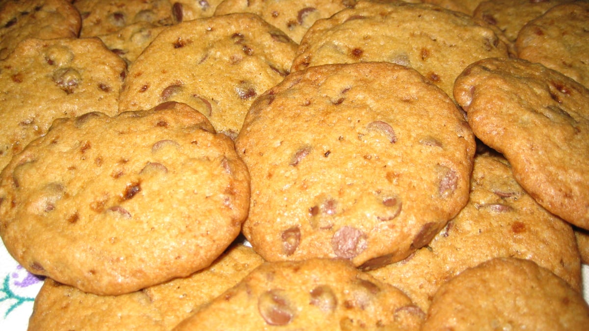 Cookies com gotas de chocolate