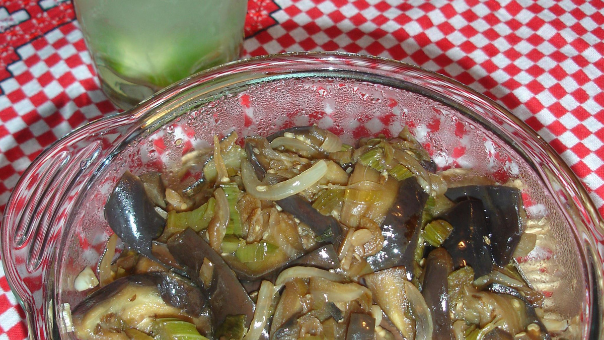 Berinjela com salsão