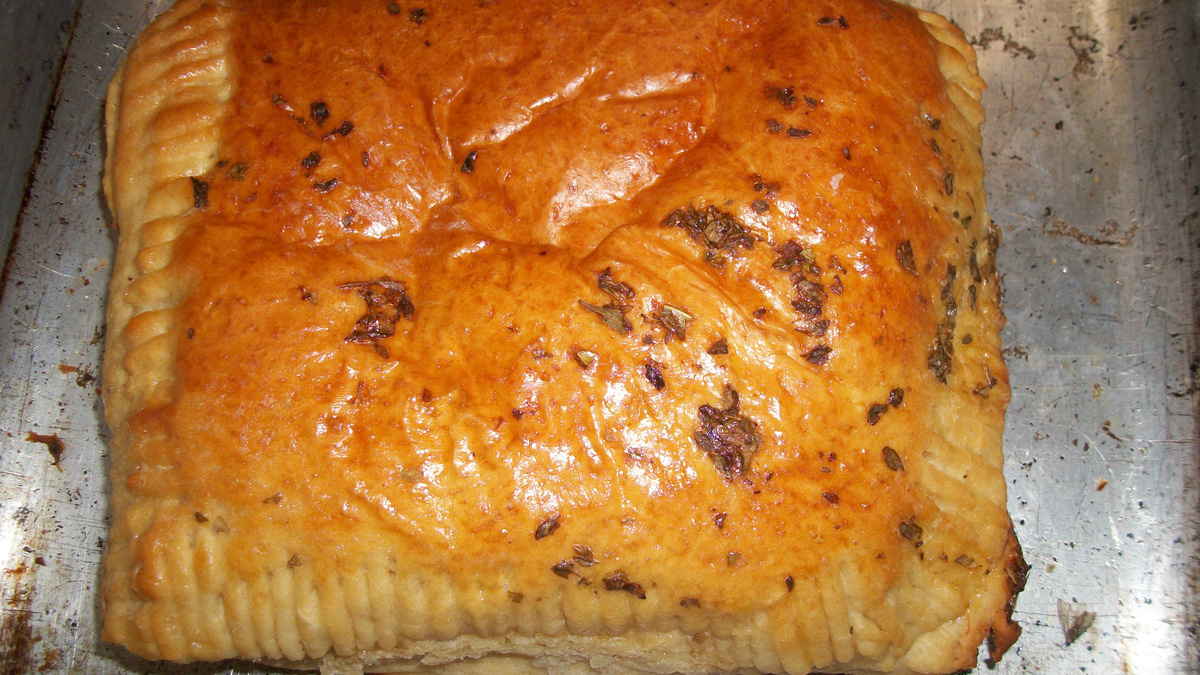Massa de pastel assado
