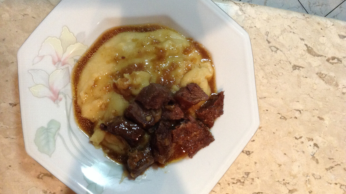 Polenta de micro-ondas