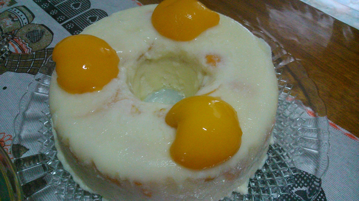 Espuma de pêssego