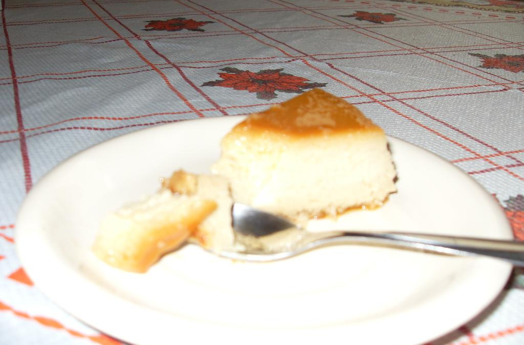 Pudim de condensado de soja