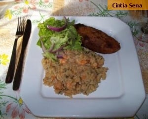 Risoto de camarão especial