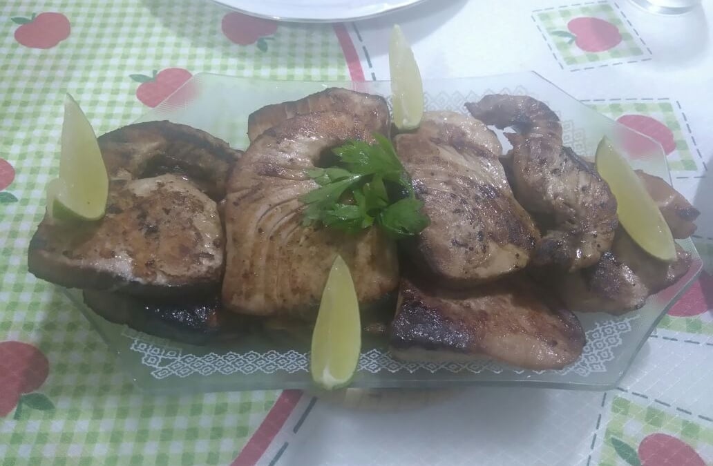 Atum fresco grelhado