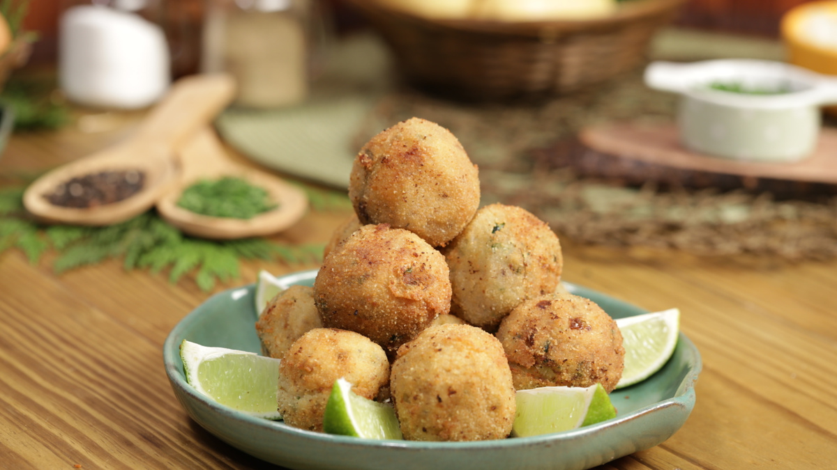 Falso bolinho de bacalhau