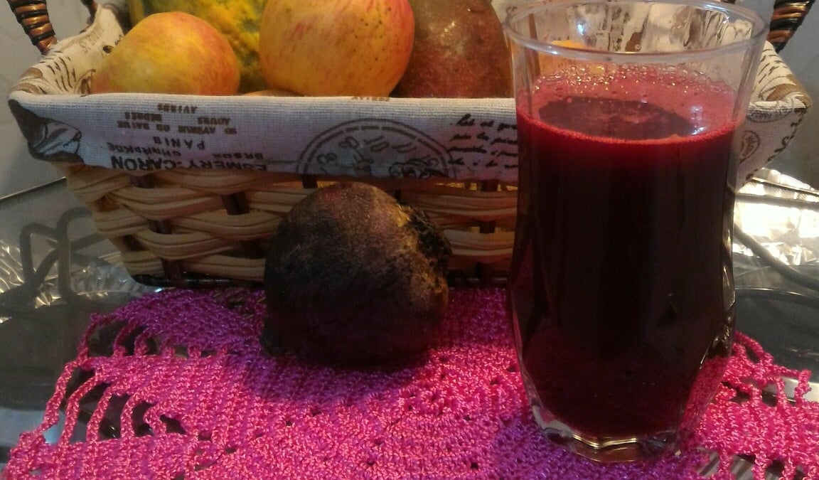 Suco de beterraba e cenoura