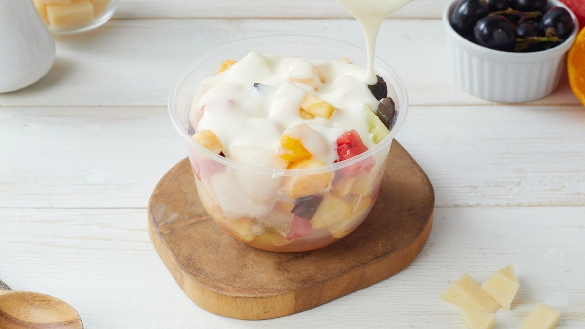 Frutas de páscoa com baba de moça