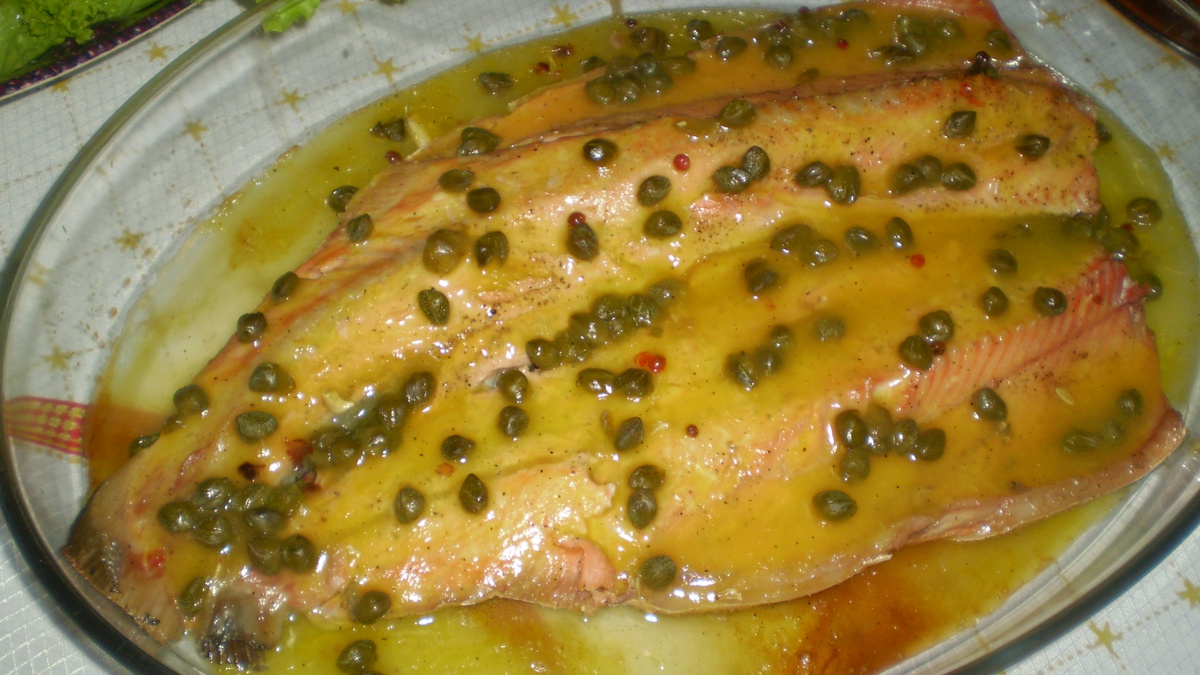 Salmão com Alcaparas