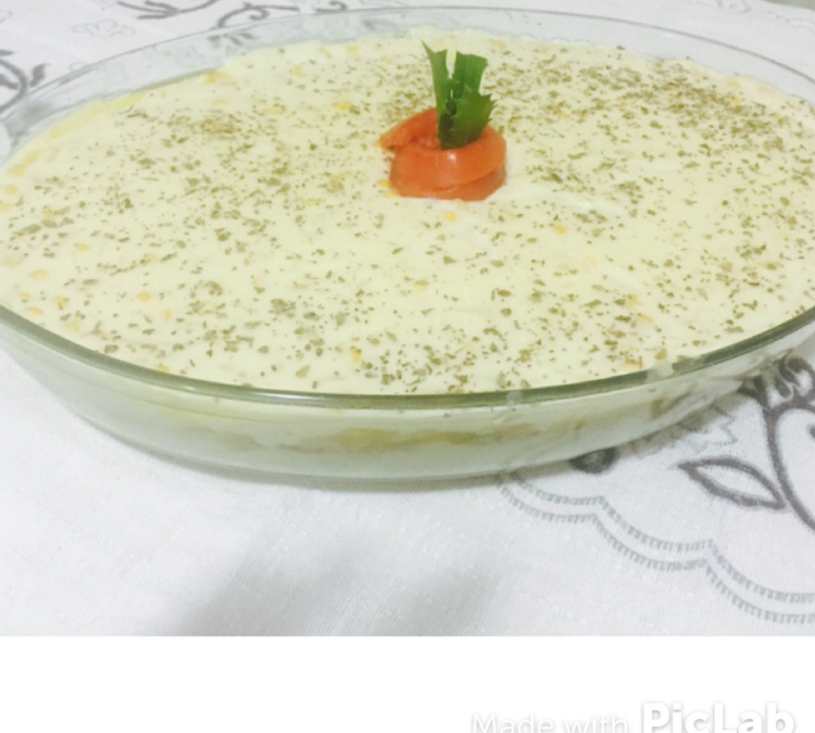 Bacalhau ao molho branco e purê