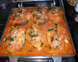 Berinjelas ao forno