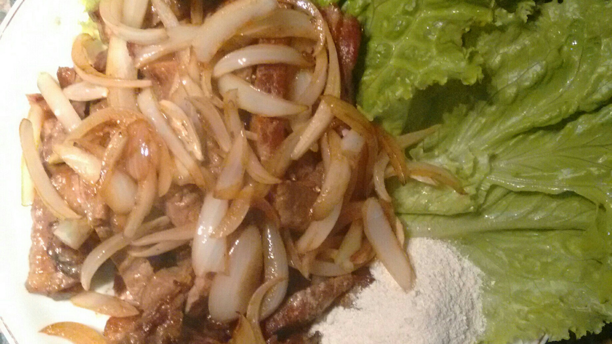 Bife frito rápido e gostoso