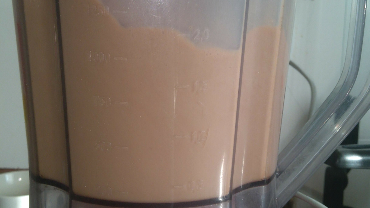 Café gelado no liquidificador