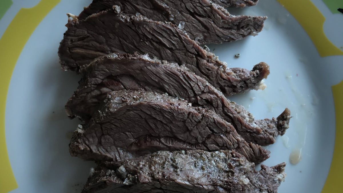 Picanha/fraldinha com sal grosso e clara de ovos