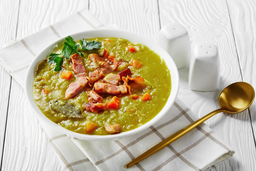 Caldo de ervilha seca