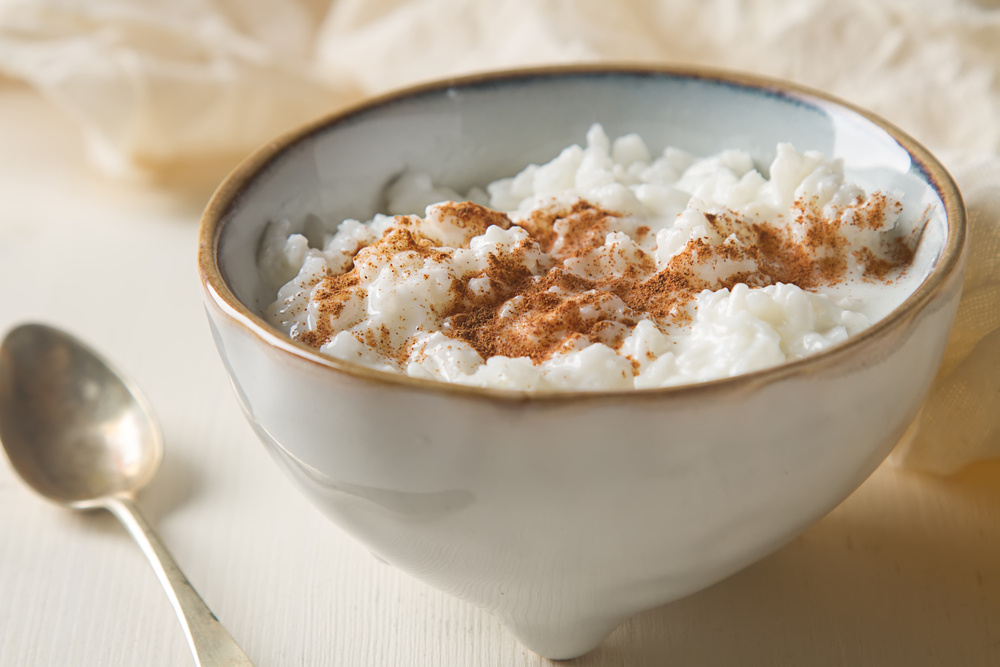 Arroz doce com paçoca