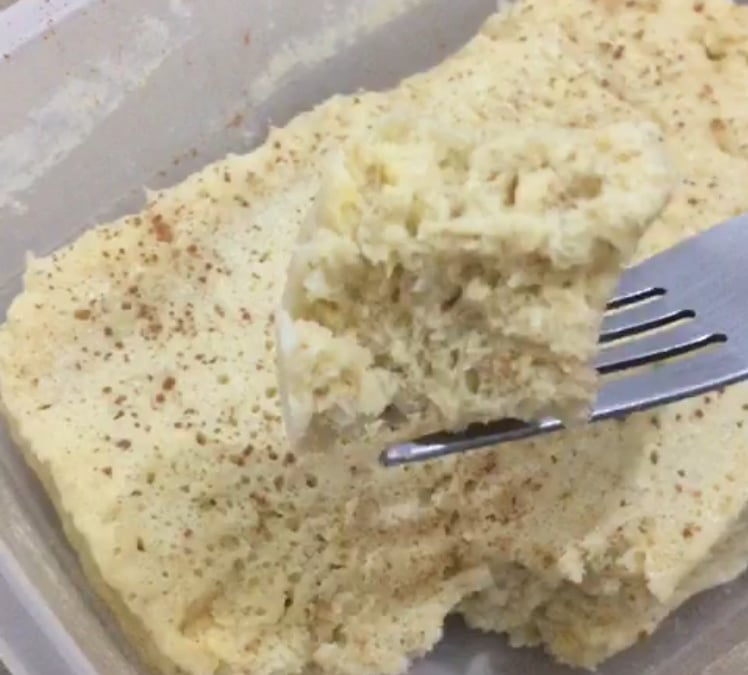 Bolo de banana proteico