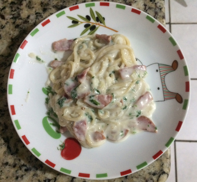 Macarrão parisiense improvisado