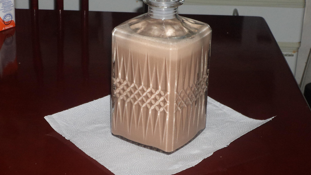 Licor de chocolate cremoso