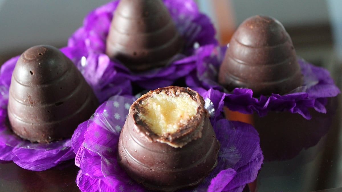 Trufa de gelatina de maracujá