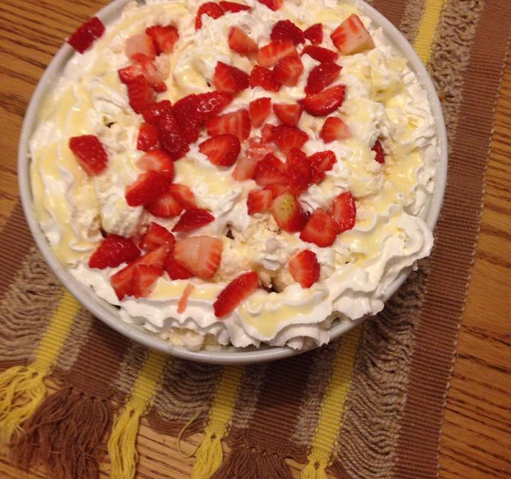 Merengue fácil de morango