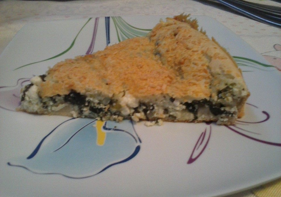 Torta salgada de ricota com espinafre