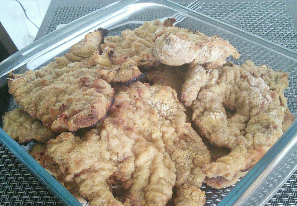 Bife à milanesa de forno
