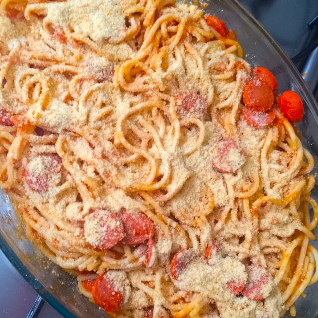 Macarrão com salsicha
