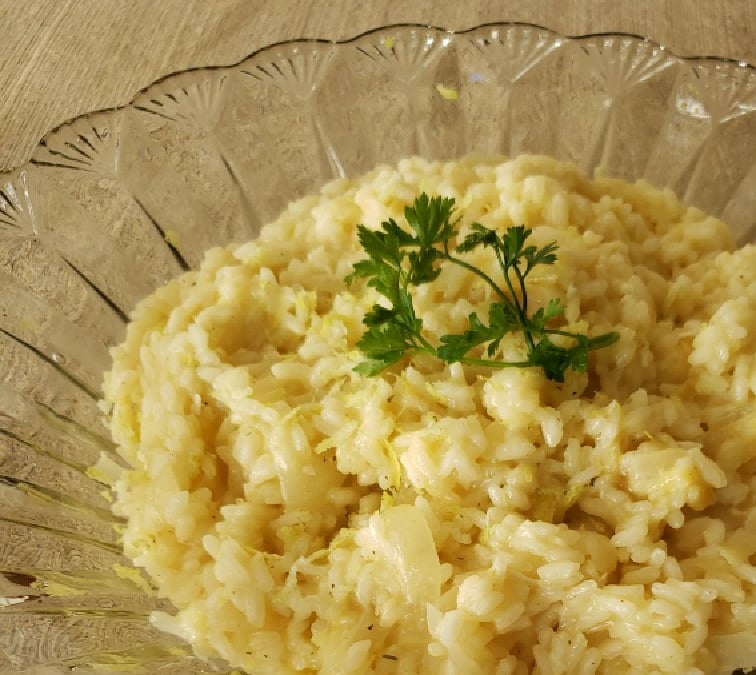 Risoto de limão siciliano