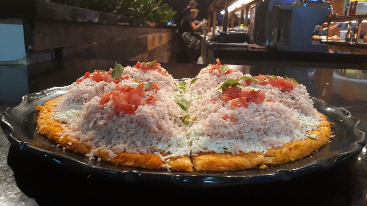 Pizza de cenoura low carb