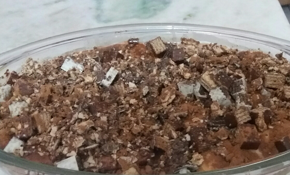 Pavê de bolacha champagne