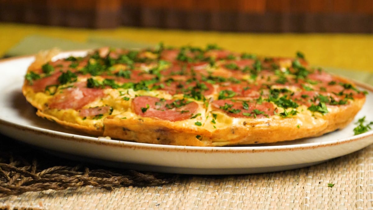 Fritada de batata e calabresa