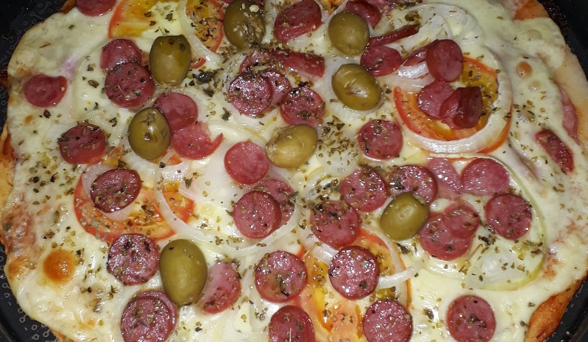 Pizza rápida sem glúten